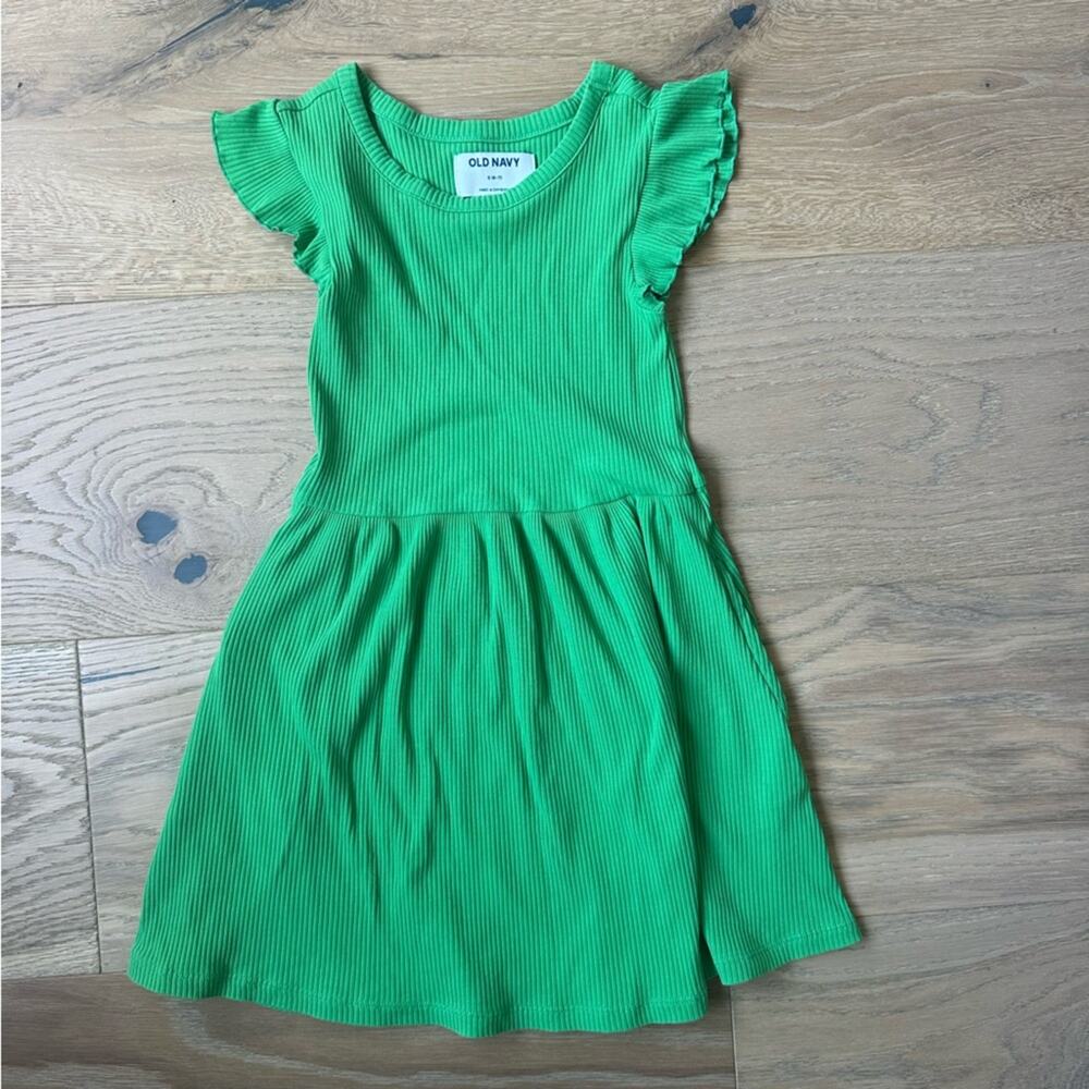 Old Navy Sleeveless Cotton Dress Green S